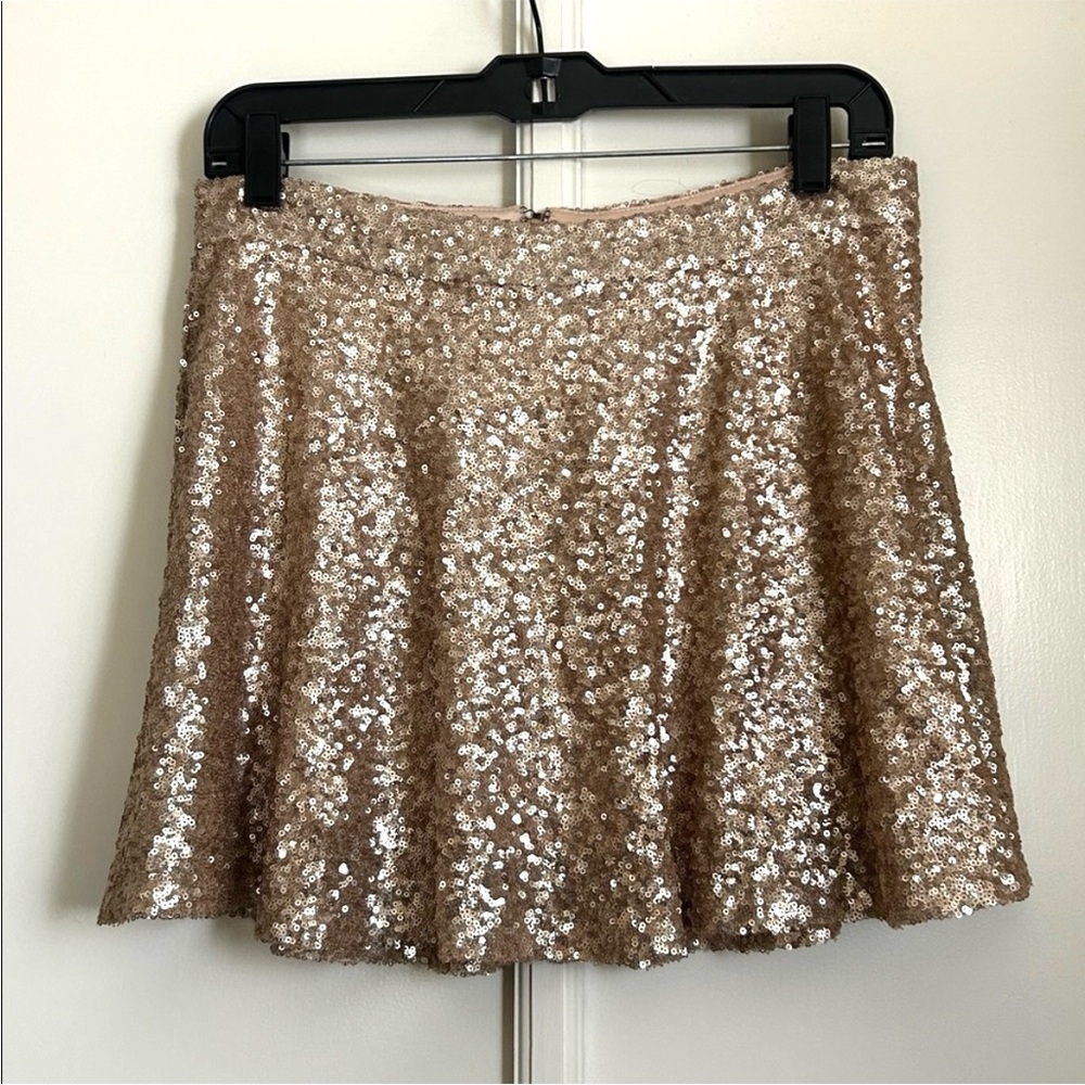 Sequin Mini Skater Skirt - M - Picture 1 of 6